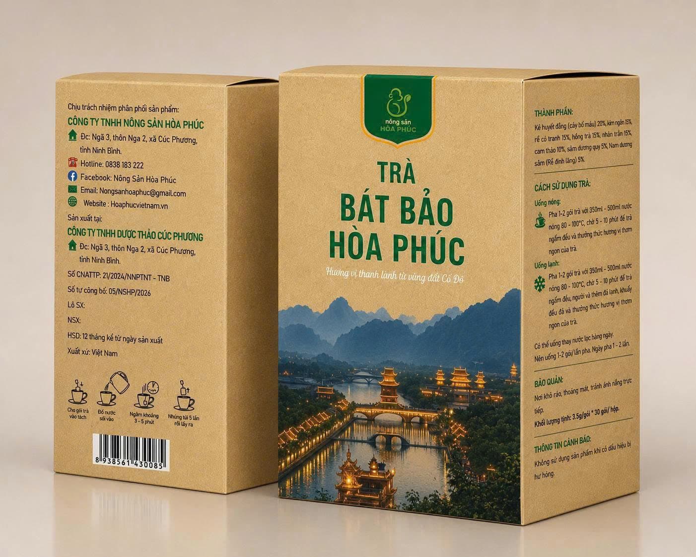 Thảo dược ngâm chân Hòa Phúc - thư giãn sâu từ gốc