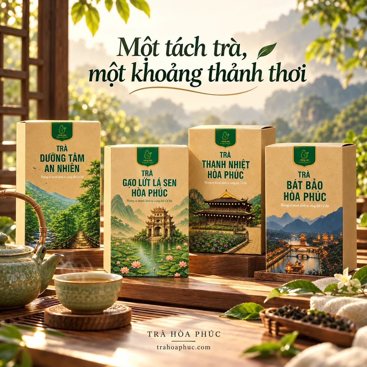 Một tách trà, một khoảng thảnh thơi